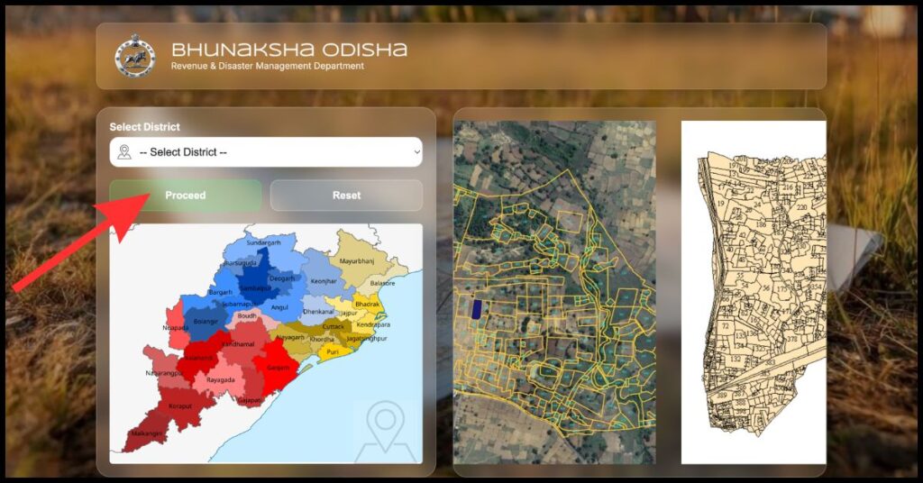 bhulekh odisha village map